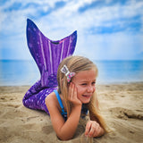 Paradise Purple Mermaid Tail + Monofin Set