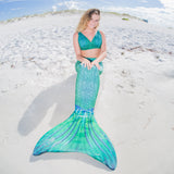 Siren Green Mermaid Tail + Monofin Set