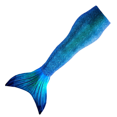 Sun Tail Mermaid Blue Lagoon Tail Skin, Teen/Adult Size Junior Medium (Monofin Not included.), Women's